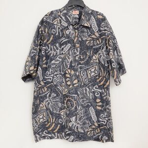Go Barefoot Hawaiian Shirt 100% Cotton‎ Made in USA Men's size 2XL